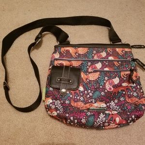 Lily Bloom Fox Print Crossbody Purse
